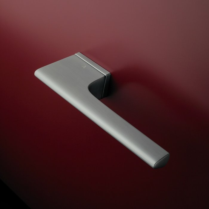 Aprile Poignées de porte Aprile LUPINA Chrome Satin rectangulaires 50x33 mm