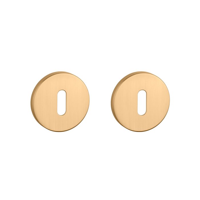 Aprile Pair of Aprile round key plates Ø 52x5mm matt Gold