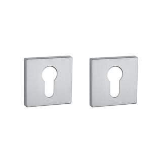 Aprile Aprile cylinder plates square 52x52x5mm matt Chrome