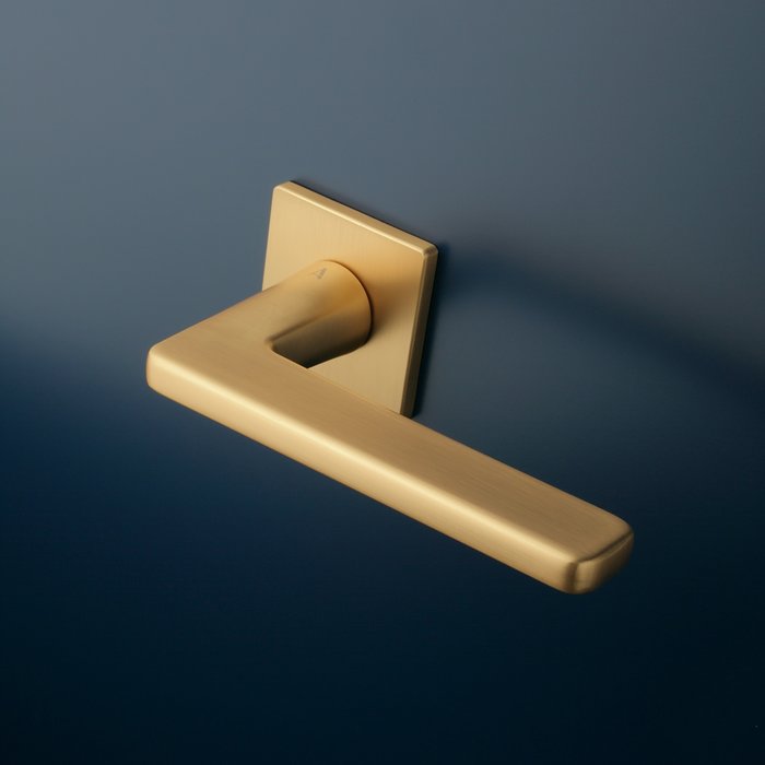 Aprile Solid Aprile door handles SETIA matt gold square 52x52x5mm