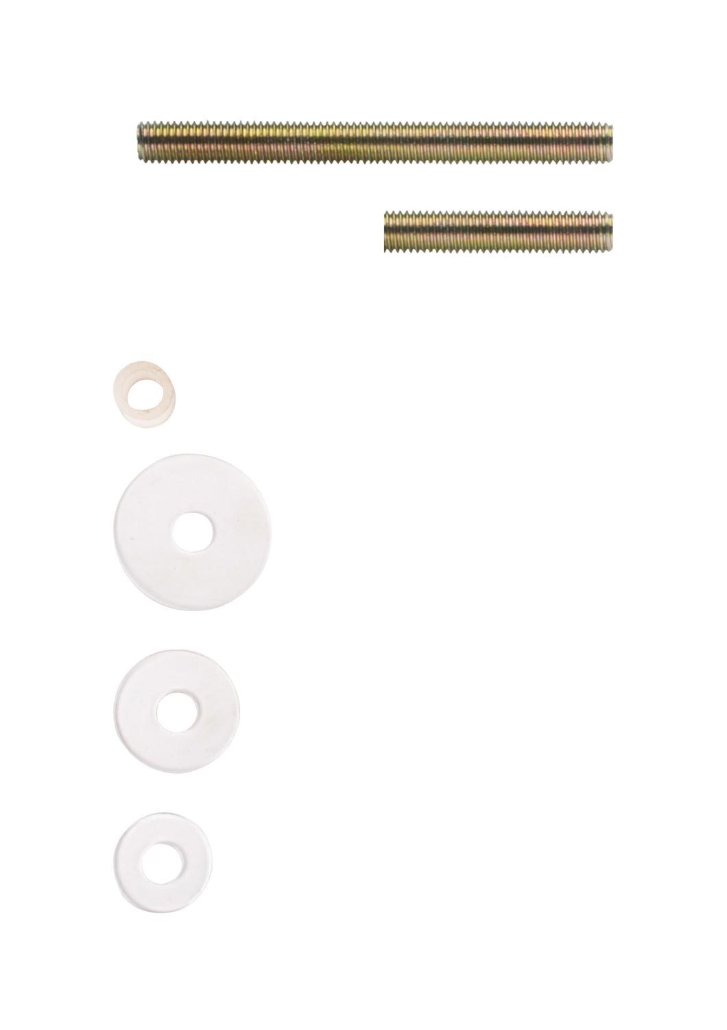 Bevestigingsset B doorgaand paarsgewijze montage voor hout/glas/pvc/alu. deurdikte 10-65 mm