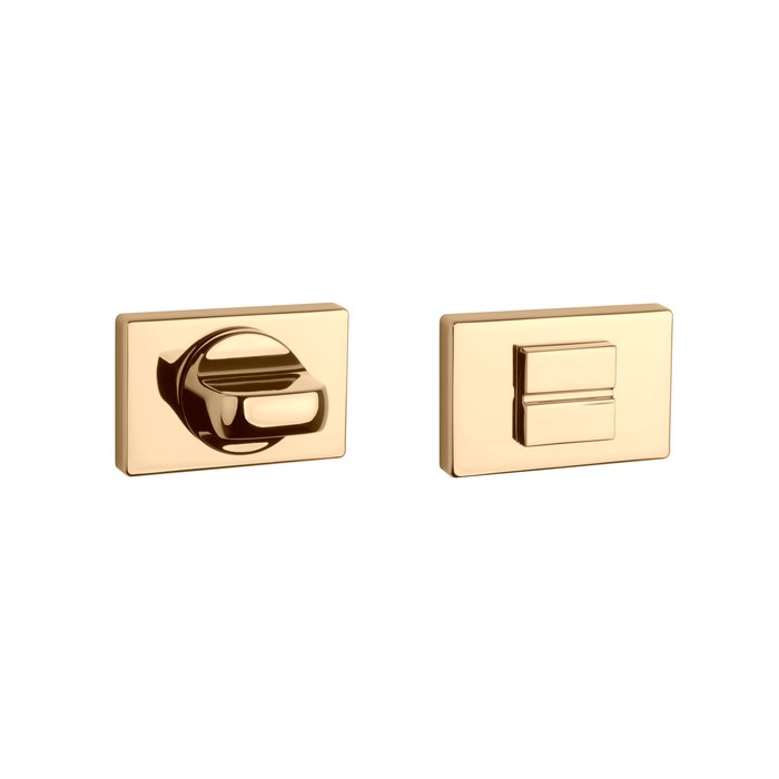 Aprile Set de WC Aprile rectangulaire 50x33 mm Or poli