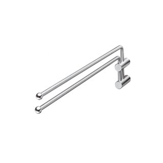 Intersteel Porte-serviettes en acier inoxydable duo-courbé rotatif brossé