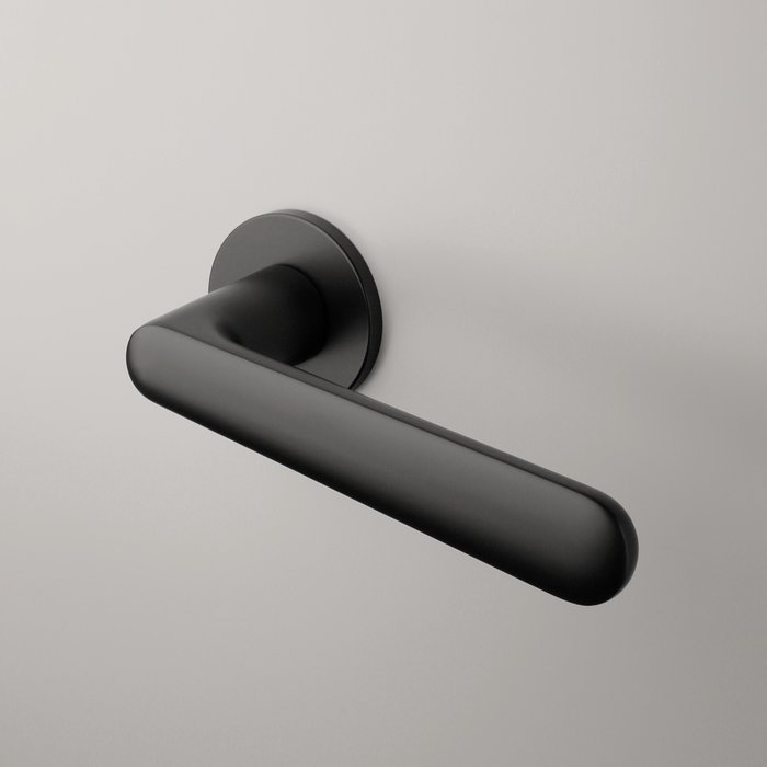 Aprile Solid black Aprile door handles ARIA round Ø 52x5 mm
