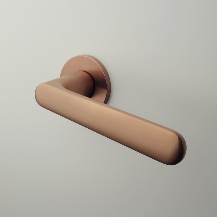 Aprile Solid Aprile door handles ARIA matt copper round Ø 52x5 mm