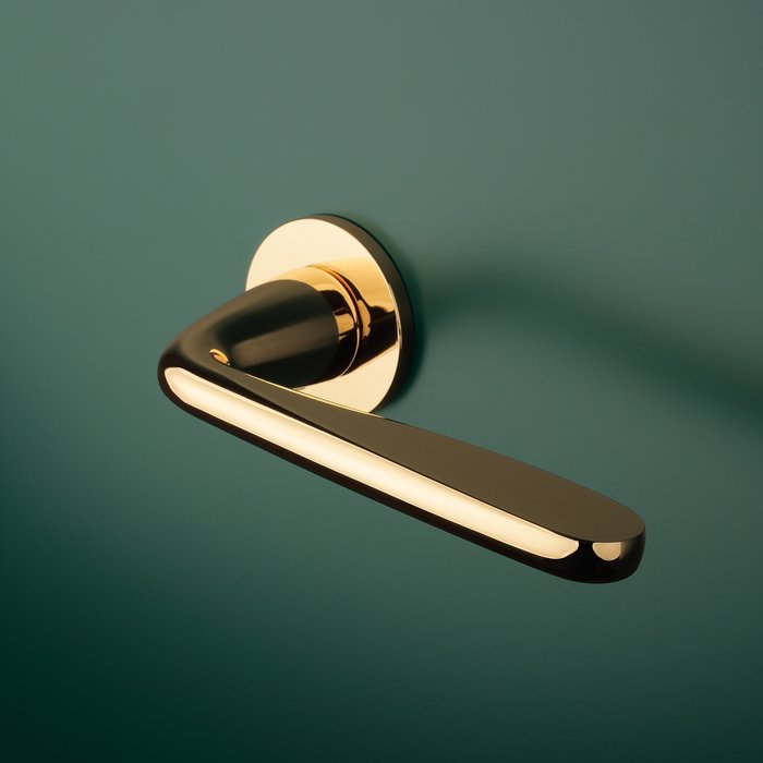 Aprile Poignées de porte solides Aprile HYACINTA or poli rondes Ø 52x5 mm