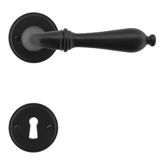 Oefenen Interesseren Majestueus Zwarte deurklinken da vinci met sleutelplaatjes | Deurklinkenshop