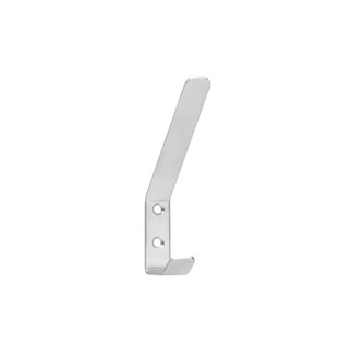 Intersteel Stainless steel brushed coat hook curved 135 mm