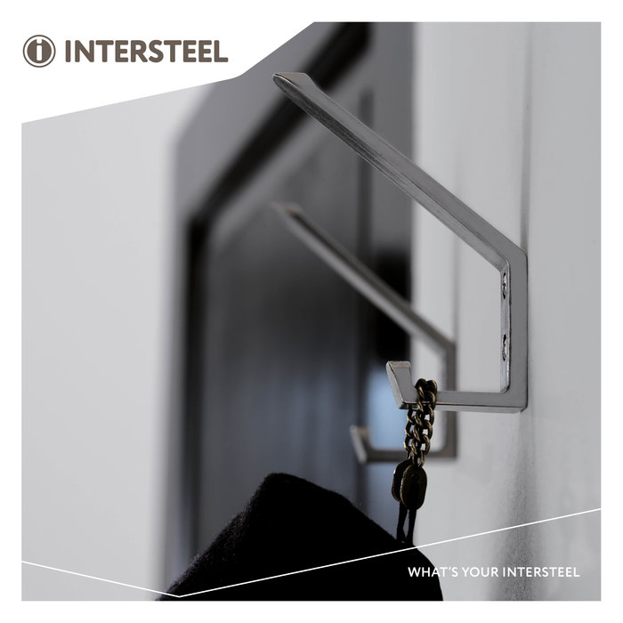 Intersteel Intersteel Kapstokhaak recht RVS geborsteld