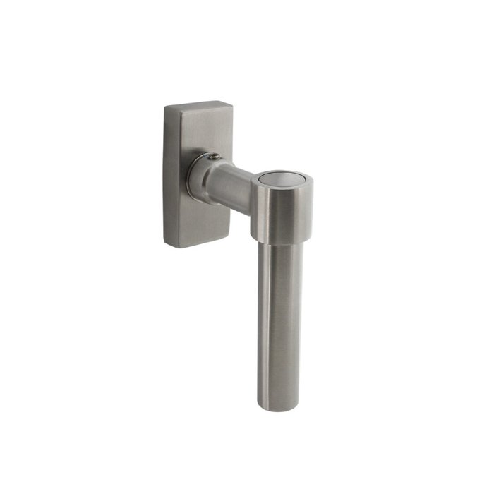 Intersteel Intersteel RVS Raamkruk in L-vorm op een rechthoekig rozet