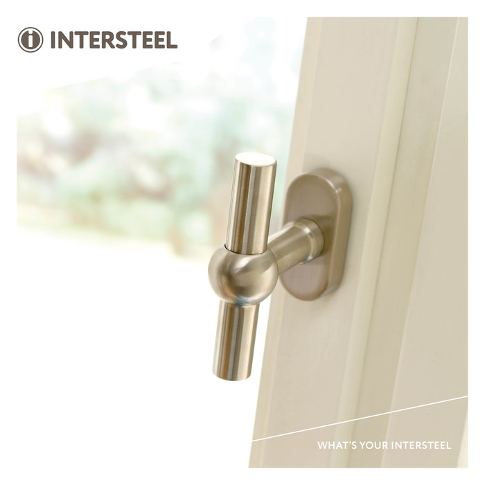 Intersteel Intersteel Fenstergriff T-Form Edelstahl gebürstet