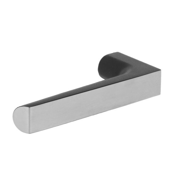 Intersteel Intersteel Door handle Arjan Moors Sliced No.1 with rosette stainless steel brushed-black