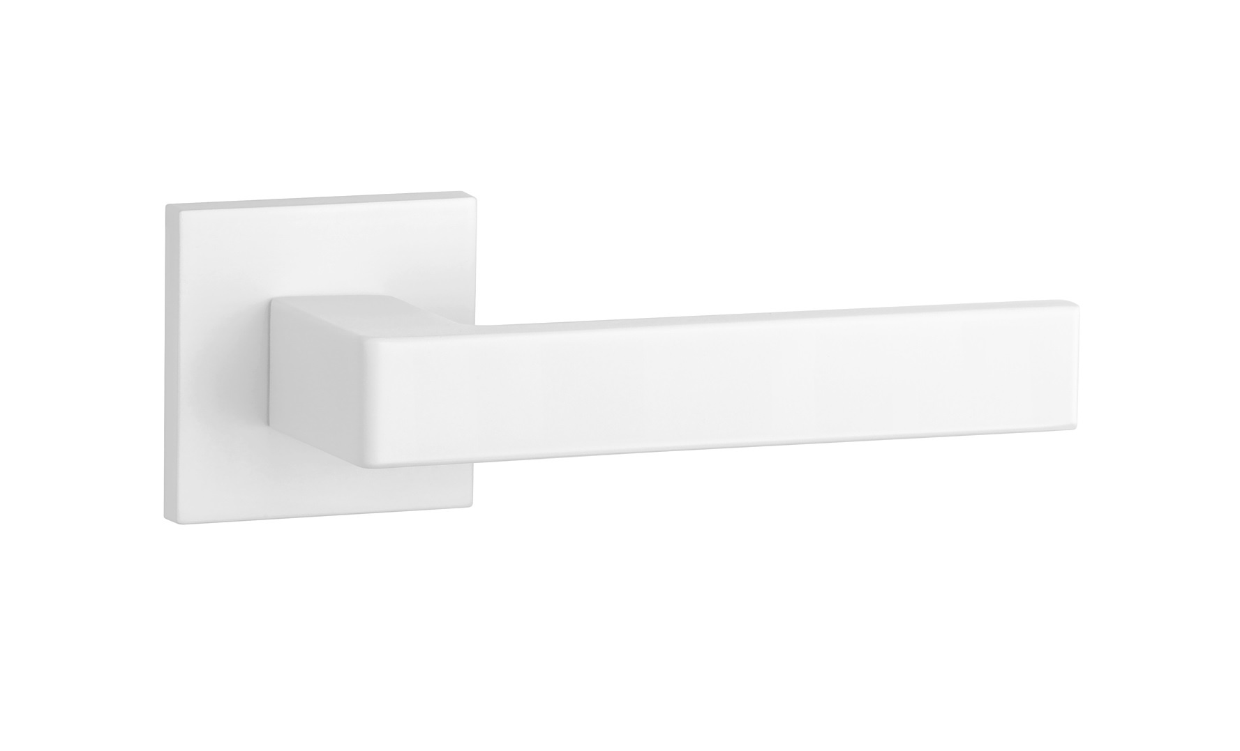 White door handles