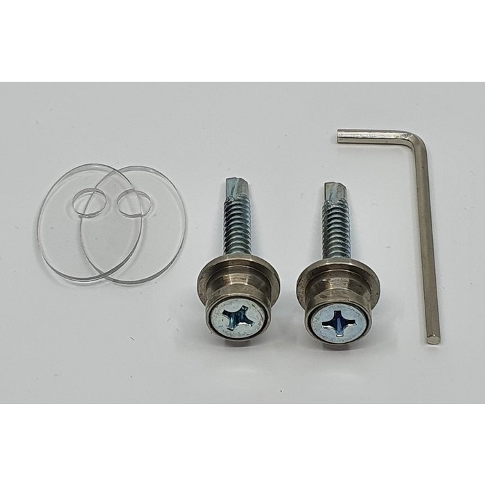 Intersteel Angled stainless steel door handle ST 25/500/700 one-sided mounting