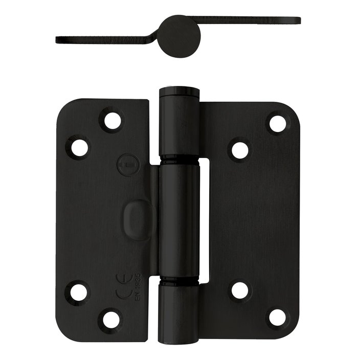Intersteel Glijlagerscharnier 89x89x3 mm zwart rechts (= DIN links)