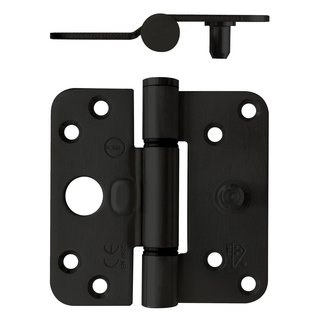 Intersteel Black plain bearing hinge SKG3 89x89x3mm Right