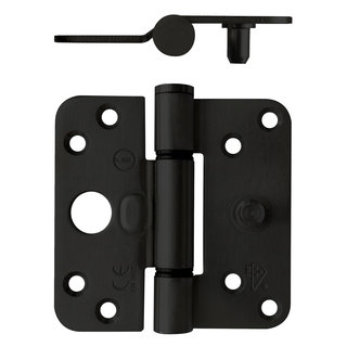 Intersteel Charnière lisse noire SKG3 89x89x3mm noire Gauche