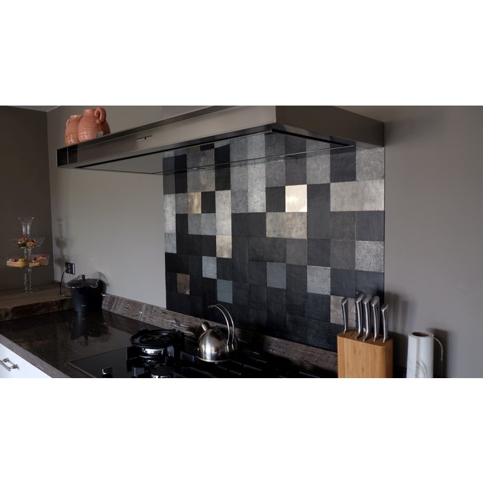 Dauby Rechteckige Fliese Pure®Tiles "sandcasted" weißbronze (WB) 10 x 20 cm