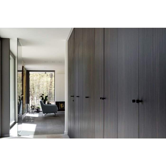 Dauby Möbelknopf gealtertes Eisen - schwarz PQ-25mm (VO)