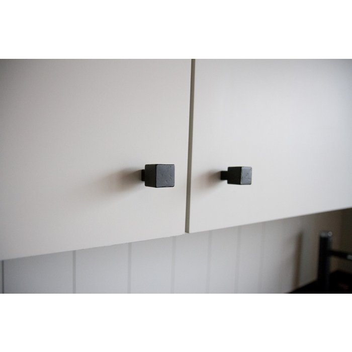 Dauby Furniture knob aged iron - black PQ-25mm (VO)