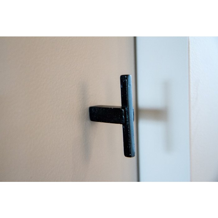 Dauby Black furniture knob aged iron PTT-60 mm (VO)