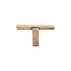 Dauby Meubelknop ruw brons geplijst PTT-60 mm (RBP)