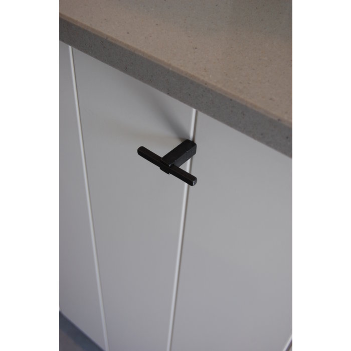 Dauby Black furniture knob aged iron PTT-60 mm (VO)