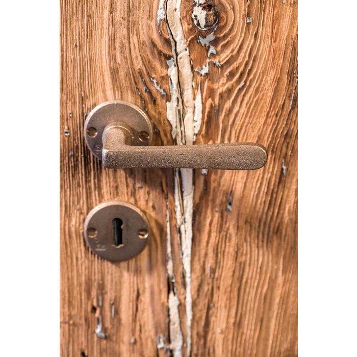 Dauby Pair of key plate BB-50R raw bronze (RB) 50mm