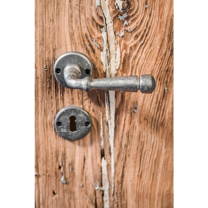 Dauby Paire de plaque à clés BB-50R métal brut (RM) 50mm