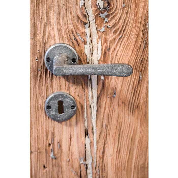 Dauby Paire de plaque à clés BB-50R métal brut (RM) 50mm