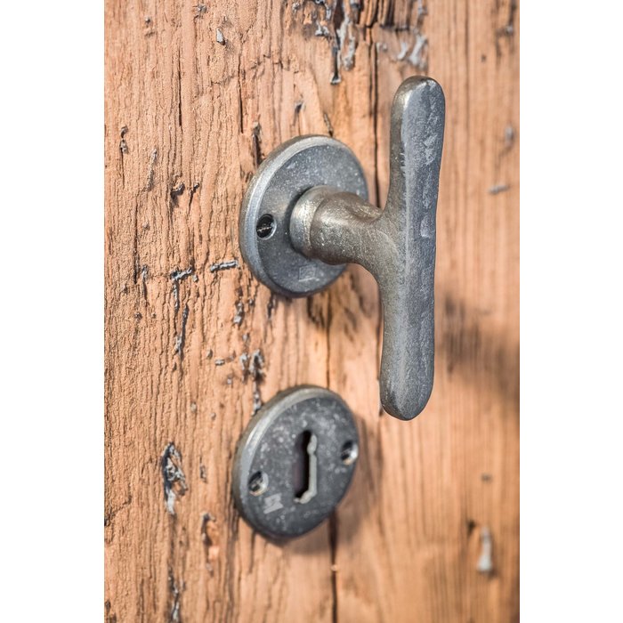 Dauby Paire de plaque à clés BB-50R métal brut (RM) 50mm