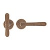 Dauby Poignées de porte PHTL "T+L" bronze brut (RB) sans BB