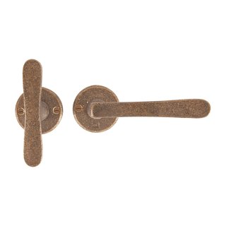 Dauby Poignées de porte PHTL "T+L" bronze brut (RB) sans BB