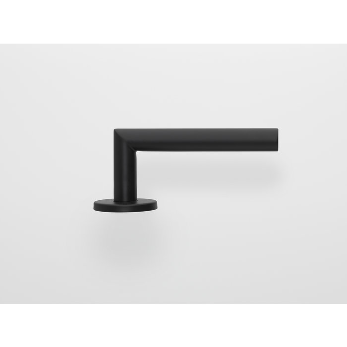 Formani Poignées de porte noires Basics LBII-19 suspendues sur rosace ronde noire sans plaques de clé