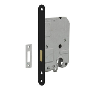 Intersteel Black residential cylinder cabinet lock 55 mm