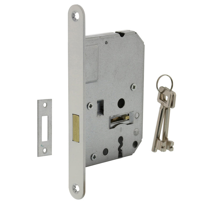 Intersteel White residential building keyboard cabinet lock 56 mm 174 x 20 mm-Mandrel 50 mm