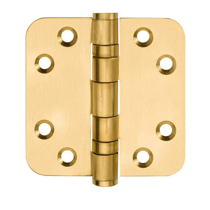 Formani Charnière à roulement à billes Formani 76x76mm BASICS LBSA7676 coins arrondis PVD or mat