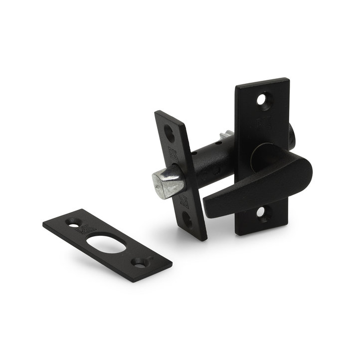 Dulimex Black insert bolt with striker plate length 55 mm