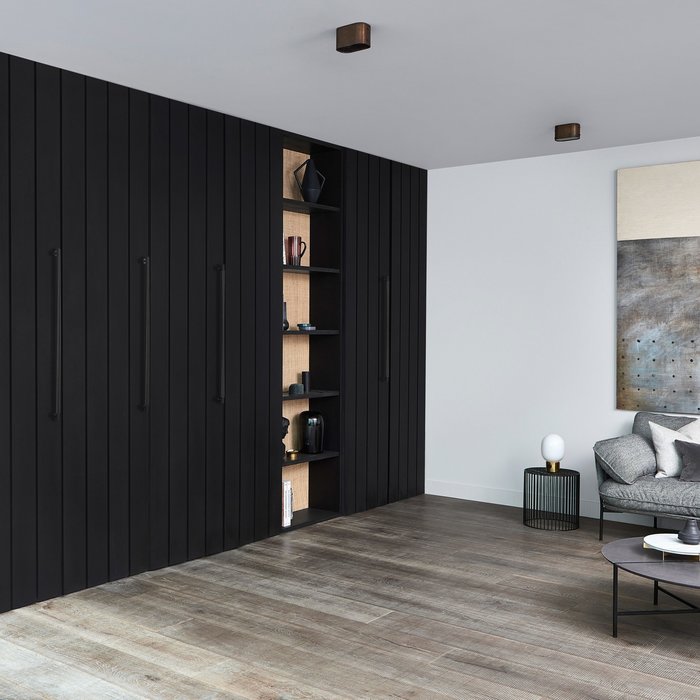 Buster+Punch Smoked bronze pair of door handles from Buster and Punch - total length 774 mm