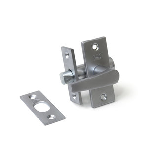 Dulimex Insert bolt with striker plate length 70 mm silver-grey