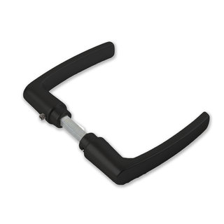 Dulimex Türgriffe schwarz Typ 332 für kurzes Schild
