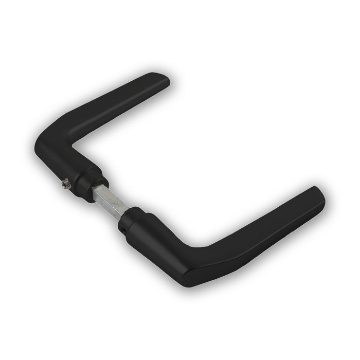 Dulimex Black door handles type 354 for short shield