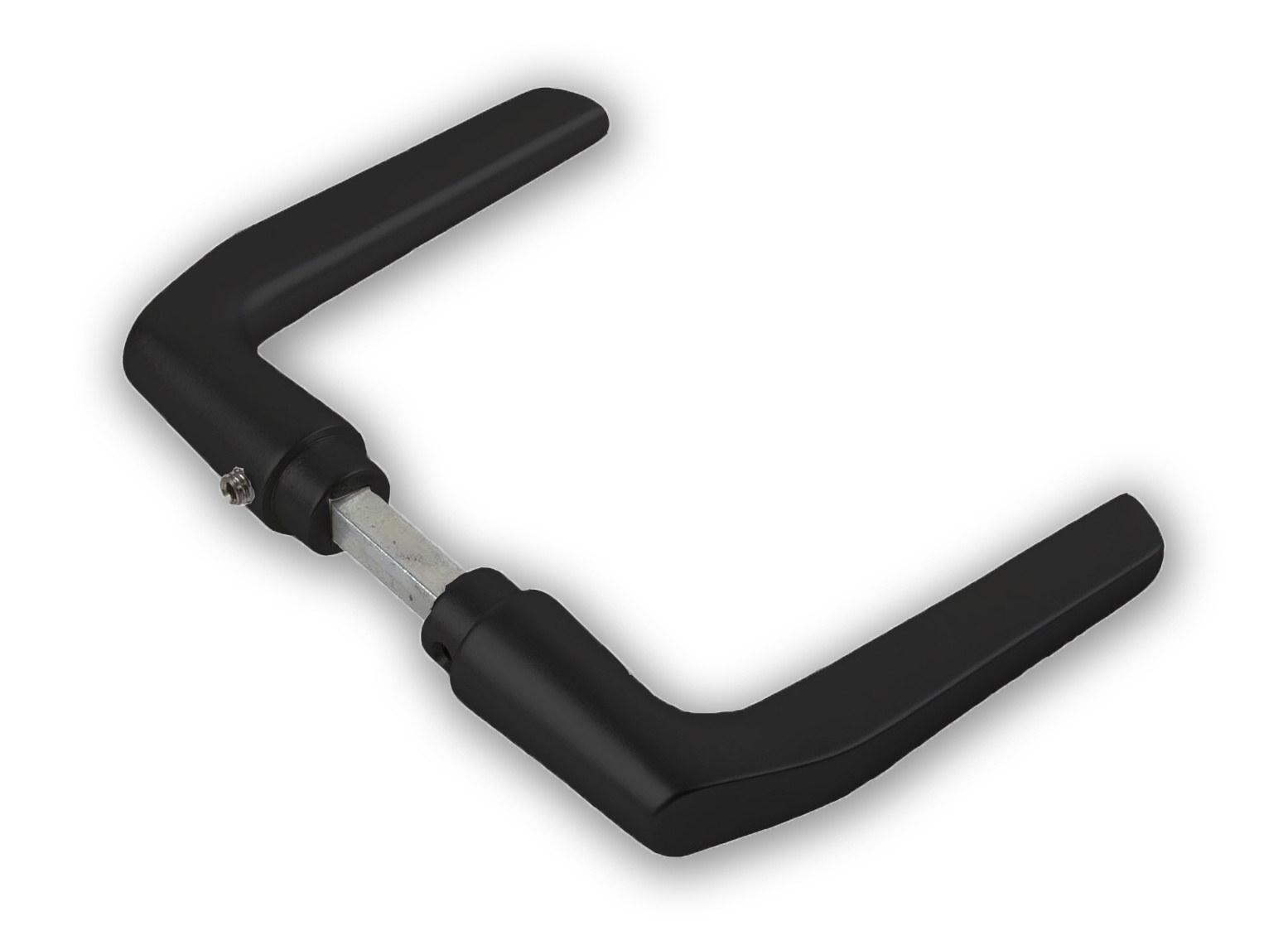 Dulimex Black door handles type 354 for short shield