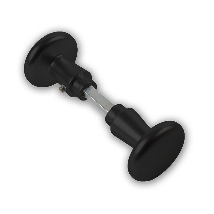 Dulimex Boutons de porte noirs 160/50 pour bouclier court