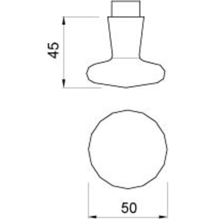 Dulimex Schwarze Türknöpfe 160/50 für kurzes Schild