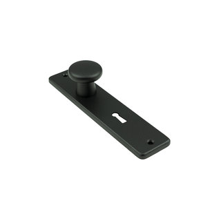 Dulimex Bouclier noir court avec bouton fixe 56 mm