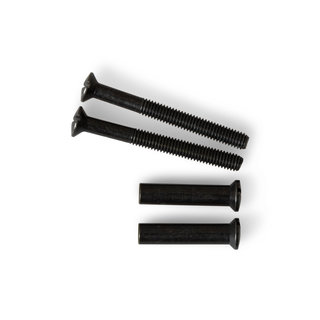 Dulimex Jeu de boulons vernis noirs M4 x 38 mm - 2 pcs