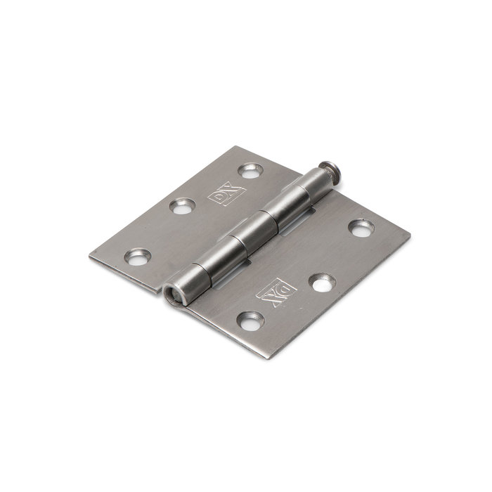 Dulimex  RVS Scharnier met losse pen 76 x 76 x 2,0 mm geborsteld