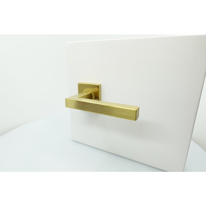 HDD Door handles Kubic Shape in matt gold