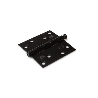 Dulimex Black ball bearing hinge with loose pin 89 x 89 x 2.4 mm